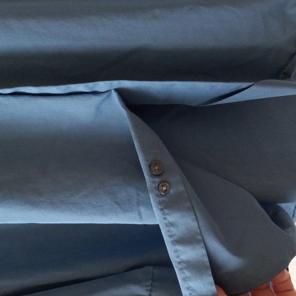 Regis Soft Blue Men's Long Sleeve Buttton Down Neck 16½ - Picture 8 of 8